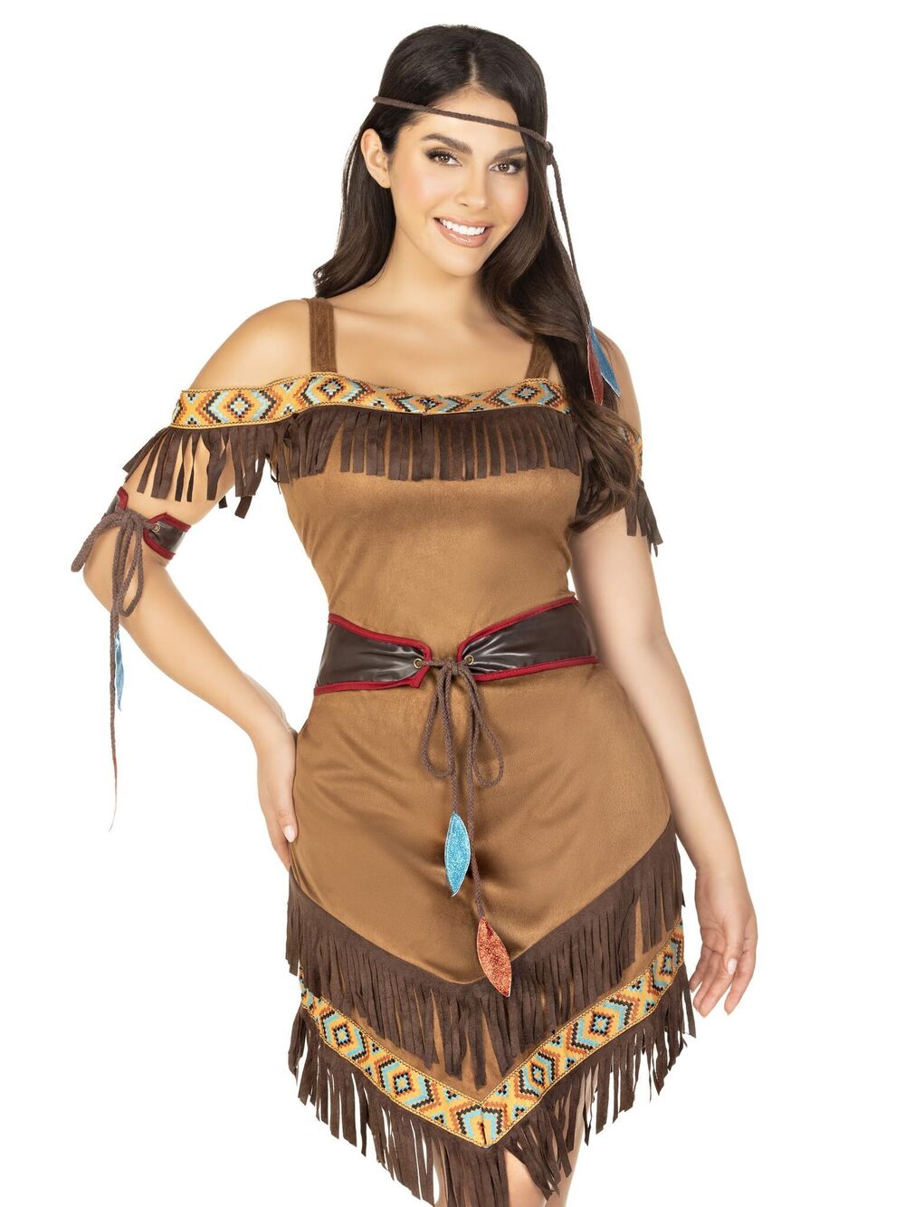 3432 Native Princess Adult Sized Costumes, Brown, Small Medium US